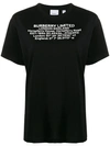 BURBERRY BURBERRY TSHIRT BLACK