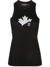 DSQUARED2 DSQUARED2 MAPLE LEAF MOTIF KNITTED TANK TOP