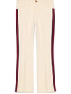 GUCCI GUCCI DENIM FLARE PANT WITH WEB