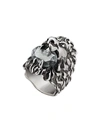 GUCCI GUCCI LION HEAD RING WITH CRYSTAL