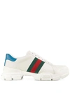 GUCCI GUCCI WEB LOW-TOP SNEAKERS