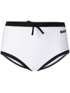 MIU MIU MIU MIU BOW-DETAIL COTTON SHORTS