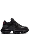 Prada Cloudbust Thunder Sneakers In Nero+nero