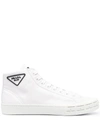 PRADA PRADA WHEEL CASSETTA HIGH-TOP SNEAKERS