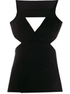 RICK OWENS RICK OWENS CORONA CUT-OUT TOP