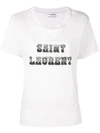 SAINT LAURENT SAINT LAURENT LOGO PATCH T-SHIRT