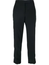 Thom Browne Classic Backstrap Trousers In Lith Grey