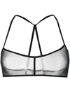 ANN DEMEULEMEESTER ANN DEMEULEMEESTER TRANSPARENT MESH BRA