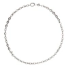 Givenchy Silver X Small G Link Necklace In 040 Silver Grey