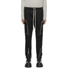 Rick Owens Elasticated-waist Leather Trousers In Black