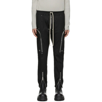 Rick Owens Elasticated-waist Leather Trousers In Black