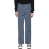 NOAH NAVY CANVAS RECYCLED WORK TROUSERS