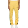 PALM ANGELS YELLOW & GREEN STRIPED CLASSIC TRACK PANTS