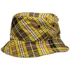 Burberry Reversible Checked Wool-blend Twill Bucket Hat In Yellow