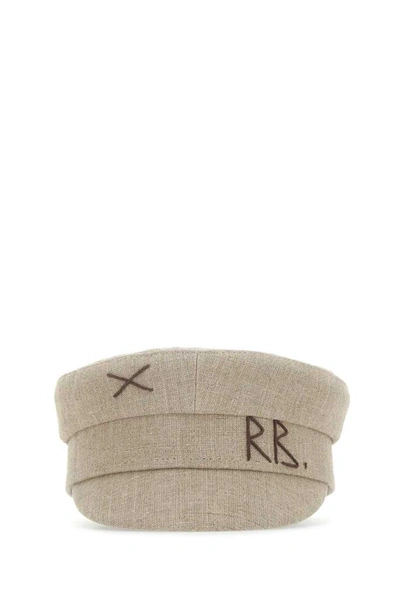 Ruslan Baginskiy Logo Embroidered Hat In Beige