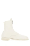 Guidi 20mm 210 Leather Ankle Boots In White