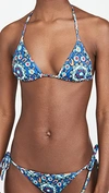 La Doublej Kaleidoscope-print Bikini Bottoms In Kaleidoscope Bluette