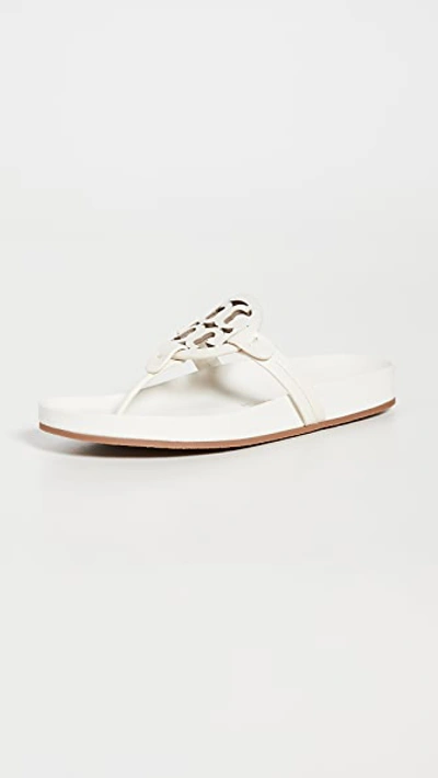 Tory Burch Miller Cloud Sandals New Ivory In White