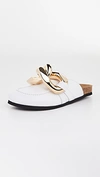 Jw Anderson Chunky-chain Mules In White