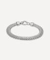 Monica Vinader Heirloom Woven Wide Chain Bracelet In Metallic