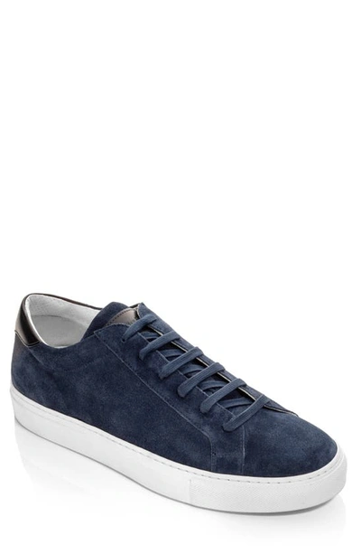 To Boot New York Men's Derrick Suede Low-top Trainers In Medium Blue Suede