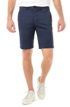 Liverpool Stretch Cotton Shorts In Navy