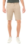 Liverpool Stretch Cotton Shorts In Khaki