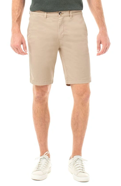 Liverpool Stretch Cotton Shorts In Khaki