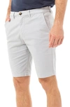 Liverpool Stretch Cotton Shorts In Fog