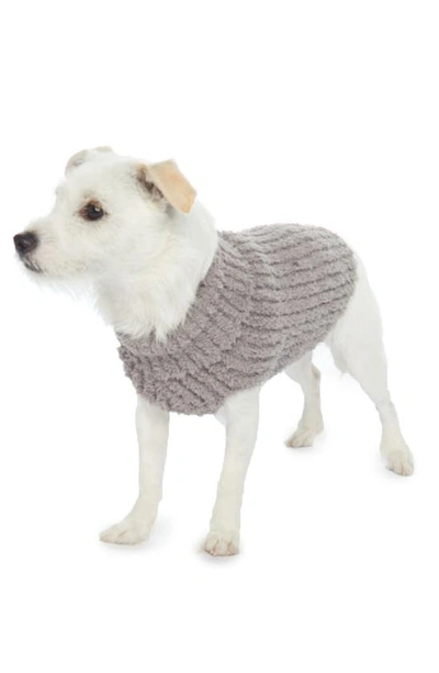 Barefoot Dreamsr Cozychic™ Ribbed Dog Sweater In Warm Grey