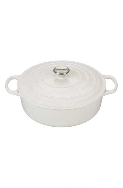 Le Creuset Signature 6 3/4-quart Round Wide French/dutch Oven In White