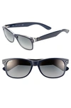 Ray Ban Standard New Wayfarer Blue Light Blocking 55mm Sunglasses In Medium Blue