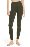 Zella Live In High Waist Leggings In Green Rosin