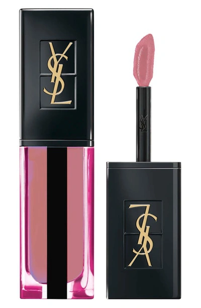 Saint Laurent Vernis A Levres Water Stain Lip Stain In 606 Rosewood Flow