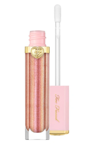 Too Faced Rich & Dazzling High Shine Sparkling Lip Gloss In Sunset Crush
