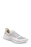 Apl Athletic Propulsion Labs Techloom Breeze Knit Running Shoe In Pristine / Iridescent / White