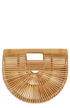 Cult Gaia Gaias Bamboo Ark Small Top Handle Bag In Natural