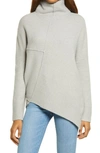 Allsaints Womens Sage Green Lock Roll-neck Wool-blend Jumper Xs In Sage Green