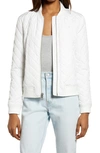 Levi's Diamond Quilted Bomber Jacket In White