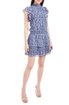 1.state Flutter Sleeve Dress In Gingham Floral