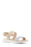 Aldo Woema Embellished Slingback Sandal In White/ Bone Faux Leather