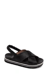Linea Paolo Rhea Sandal In Black Camo Leather