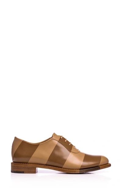 The Office Of Angela Scott Mr. Smith Stripe Oxford In Camel