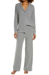 Skims Rib Pajamas In Heather Gray