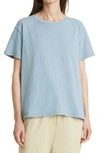 Nili Lotan Brady Tee In Slate Blue In Washed Black