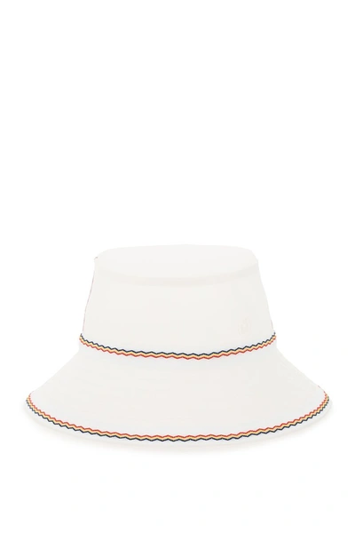 Maison Michel Angele Waves Canvas-trimmed Pvc Bucket Hat In Trasparent Multi