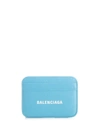 BALENCIAGA BALENCIAGA WOMEN'S LIGHT BLUE OTHER MATERIALS CARD HOLDER,5938121IZI34890 UNI