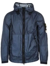 STONE ISLAND STONE ISLAND MEN'S BLUE OTHER MATERIALS OUTERWEAR JACKET,741540523V0024 S