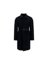 FERRAGAMO SALVATORE FERRAGAMO MEN'S BLACK COTTON TRENCH COAT,744610 46