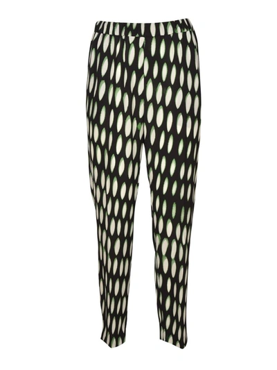 Dries Van Noten Abstract-print Trousers In Black